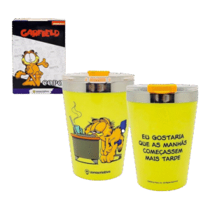 Copo com Tampa Garfield - 300ml