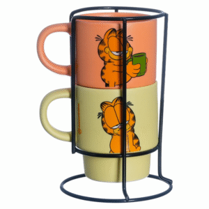 Jogo de Canecas Garfield 2 Peças 150ml em Cerâmica